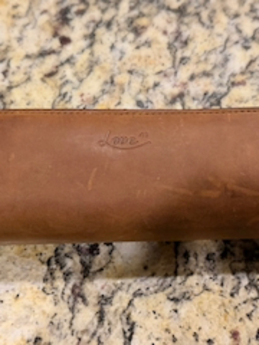 Love 41 leather pencil/make-up case